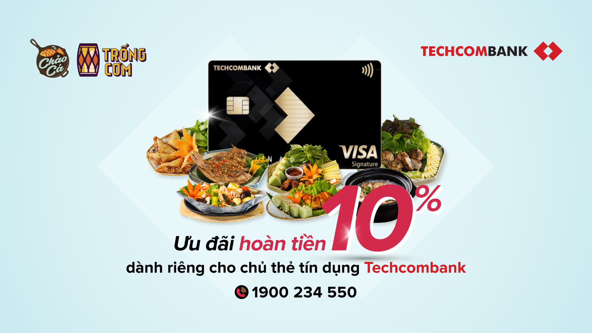 HOÀN TIỀN NGAY 10% CHO CHỦ THẺ TÍN DỤNG TECHCOMBANK