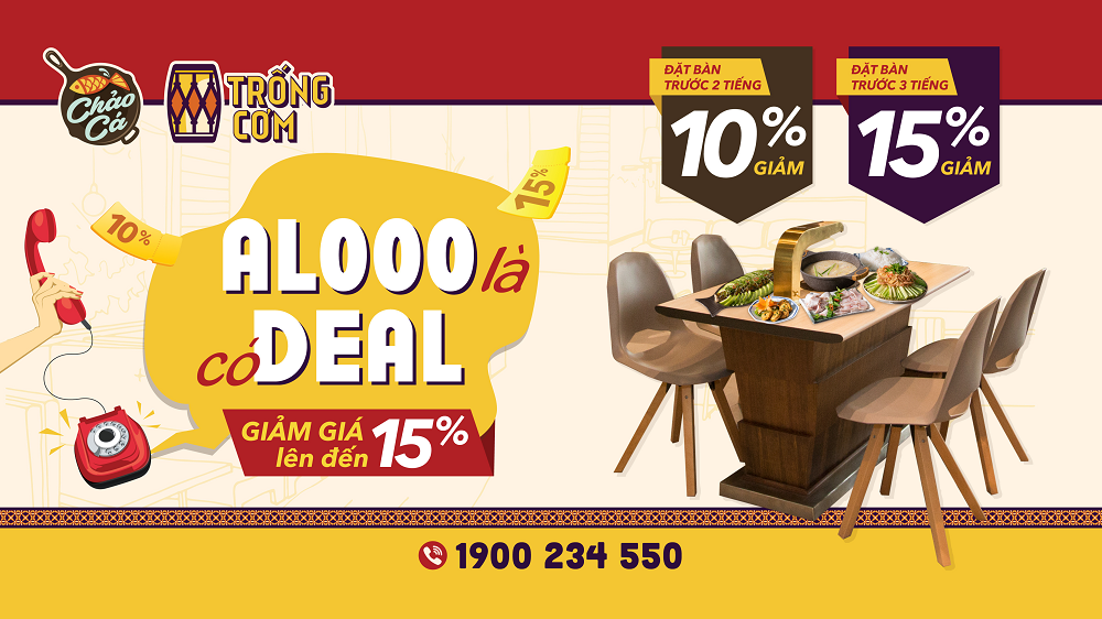 ALO TRỐNG CƠM – NHẬN NGAY DEAL THƠM